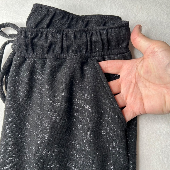 INC International Concepts Women's Black Sequined Glitter Jogger Pants Running - Picture 12 of 12